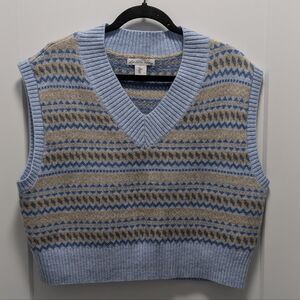 Cropped Sweater Vest